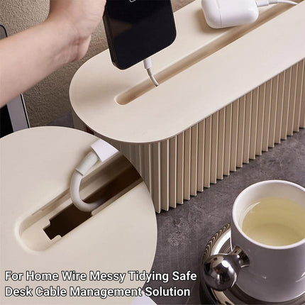 Large Cable Wire Cord Storage Box Case Management Socket Tidy Organizer.