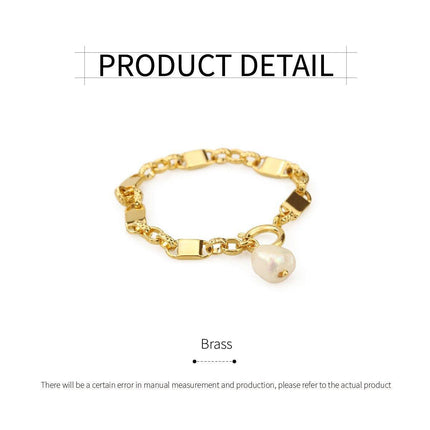 Simple Chunky Chain Bracelet Elegant Trendy Fashion Jewelry for Women Gifts.