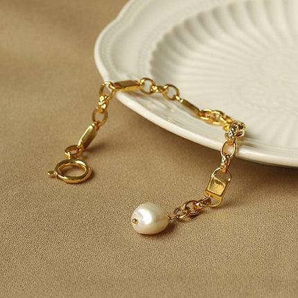 Simple Chunky Chain Bracelet Elegant Trendy Fashion Jewelry for Women Gifts.
