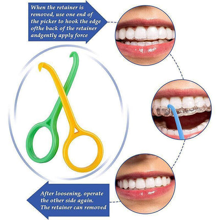 5PCS Aligner Remover Tool Hook Kit for Invisible Braces and Retainer Handling.