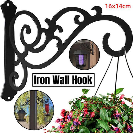 Hanging Plant Holder Iron Hooks Outdoor Planter Hanger Garden Decoration Hooks.
