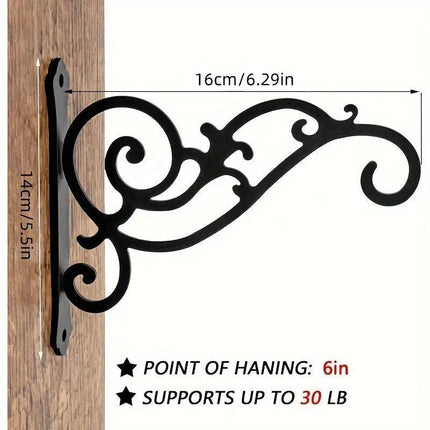 Hanging Plant Holder Iron Hooks Outdoor Planter Hanger Garden Decoration Hooks.