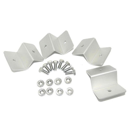 4 Pcs Solar Panel Z-Bracket  Mounting Flat Roof Yacht Rv Mount Aluminum Kit Au.