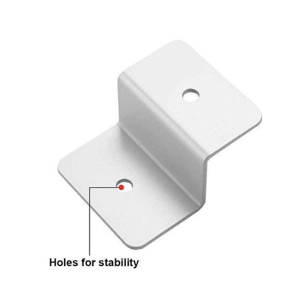 4 Pcs Solar Panel Z-Bracket  Mounting Flat Roof Yacht Rv Mount Aluminum Kit Au.