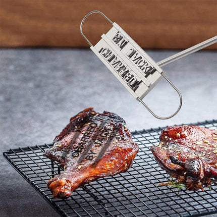 Alphabet Fire Branding Barbecue Grill Tool Custom Branding Iron for BBQ Meat.