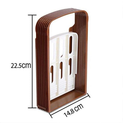 Foldable Bread Slicer Cutting Guide for Loaf Toast Adjustable Thickness.