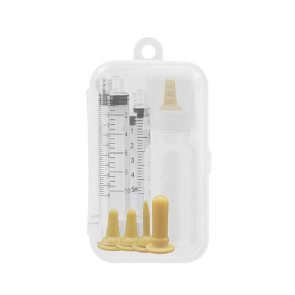 Kitten Feeding Bottle with Syringe Dispenser for Young Pets and Small Animals.
