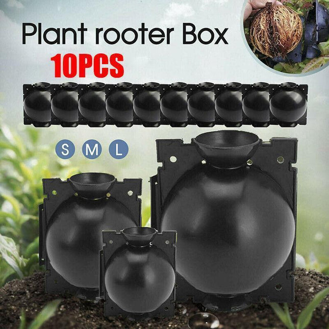 10Pcs Plant Rooting Ball High Pressure Propagation Box Grafting Breeding Device - L-12CM-10PCS.