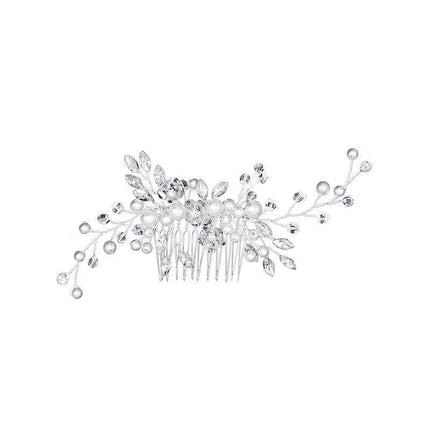 Bridal Headpieces Crystal Wedding Accessories White Jewelry Hair Comb Party Au.