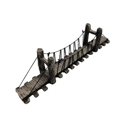 Resin Bridge Aquarium Decoration Fish Tank Accessories Shrimp Tortoise Climbing - Suspension Bridge-M.