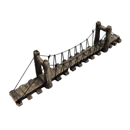 Resin Bridge Aquarium Decoration Fish Tank Accessories Shrimp Tortoise Climbing - Suspension Bridge-S.