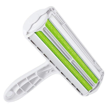 Pet Hair Remover Brush Dog Cat Fur Cleaning Roller Reusable Self Cleaning Tool - Red.
