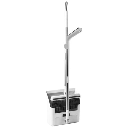 3 in1 Broom Set for Winnowing Brushing Handheld Cleaning Tool Home Kitchen Floor - Grey.
