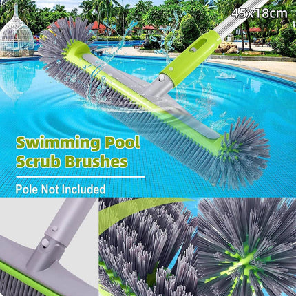 Swimming Pool Cleaning Brush Corner Scrub Brush Pool Wall Floor Cleaner Tool.