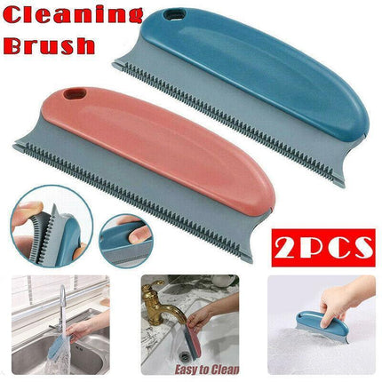 2PCS Reusable Pet Hair Remover Brush for Sofa Carpet Clothes Car Interior Cleaning.