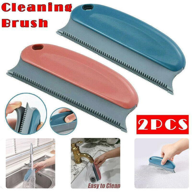 2PCS Reusable Pet Hair Remover Brush for Sofa Carpet Clothes Car Interior Cleaning.