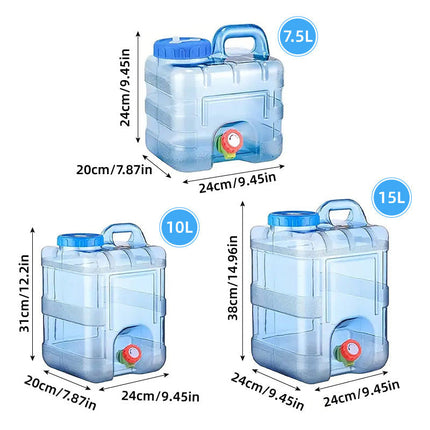 Outdoor Water Bucket Household Storage Car Water Tank Drinking Water Storage - 15L.