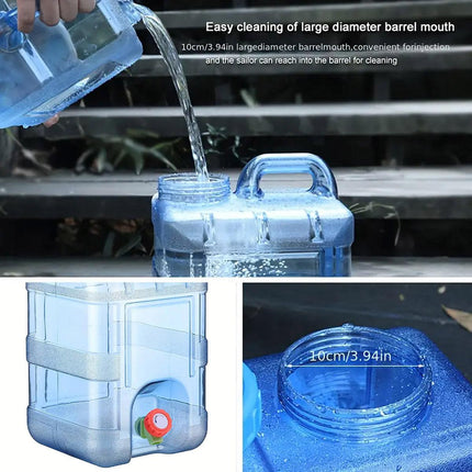Outdoor Water Bucket Household Storage Car Water Tank Drinking Water Storage - 15L.