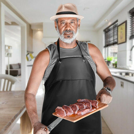 Waterproof Apron Pvc Apron Chef Butcher Work Heavy Duty Royal Black Best Quality.