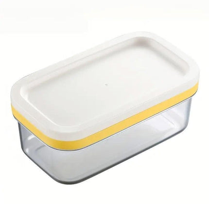 Rectangular Butter Box Storage Container Cheese Cutter Kitchen Organizer Lid.