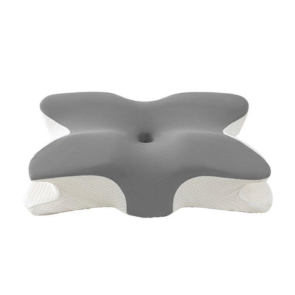 Memory Foam Butterfly Pillow Neck Support Slow Rebound Cervical Pillow - Dark Grey.