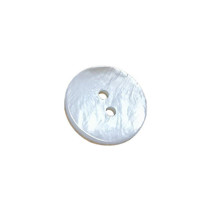 20pcs White Shirt Buttons Round Two Eyes Sewing Craft DIY Clothing Supplies - 12.5mm.