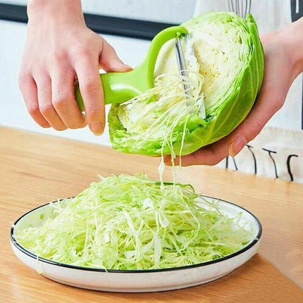 Stainless Steel Cabbage Peeler Wide Blade Vegetable Shredder with Ergonomic Handle.