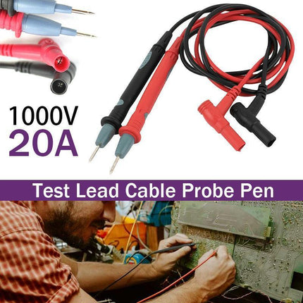 1000V 20A Digital Multimeter PVC Test Lead Probe Pen.