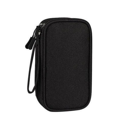Electronic Accessories Cable Bag Organizer Travel Pouch Storage Cases Charger - Navy.