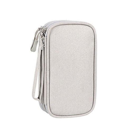 Electronic Accessories Cable Bag Organizer Travel Pouch Storage Cases Charger - Navy.
