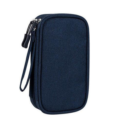 Electronic Accessories Cable Bag Organizer Travel Pouch Storage Cases Charger - Pink.