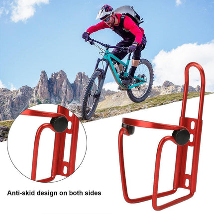 Durable Aluminum Alloy Water Bottle Holder for MTB Bike Bicycle Cycling Cage - Red.