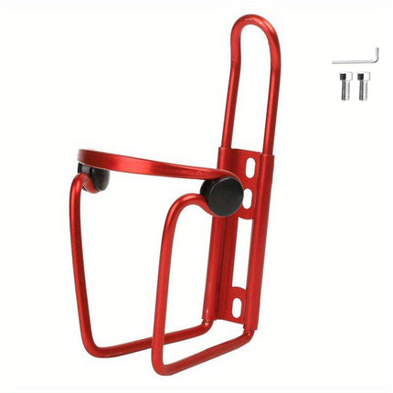 Durable Aluminum Alloy Water Bottle Holder for MTB Bike Bicycle Cycling Cage - Red.