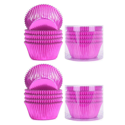 200 Pcs Colored Baking Paper Cupcake Trays Muffin Liners for Party Baking - Gold.