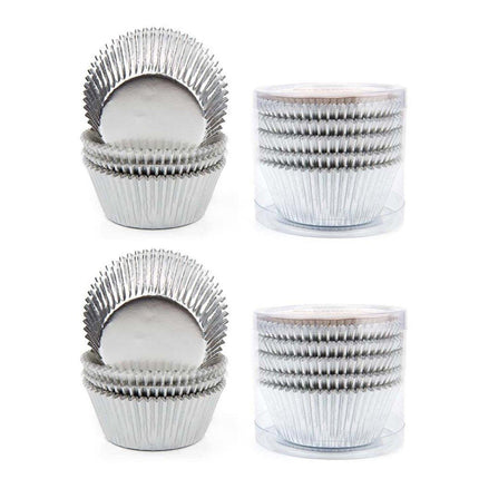 200 Pcs Colored Baking Paper Cupcake Trays Muffin Liners for Party Baking - Rose Gold.