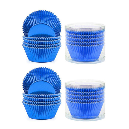 200 Pcs Colored Baking Paper Cupcake Trays Muffin Liners for Party Baking - Rose Gold.