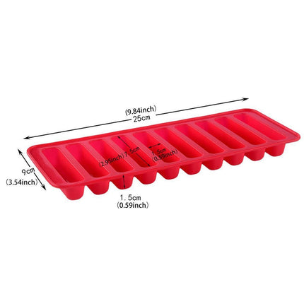 Silicone Baking Mould Finger Shaped Molds Cookie Ice Tray Chocolate Long Strips.
