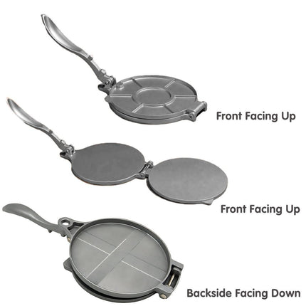 16/20cm Premium Tortilla Press Flat Bread Maker Taco Roti Chapati Health Food - Black-16cm.