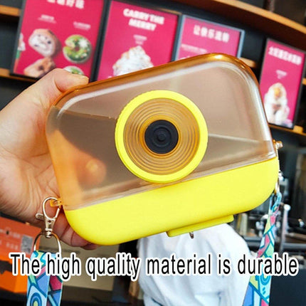 Plastic Camera Straw Mug Backpack Leak Proof Outdoor Travel Mug Hiking Camping.