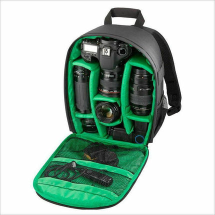 Waterproof DSLR Camera Backpack Multi Functional Rucksack for Canon Nikon Sony - Red.
