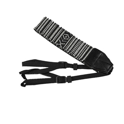 Camera Strap Compatible With Sony Nikon Olympus Dslr Canon Vintage Shoulder Neck - Black.