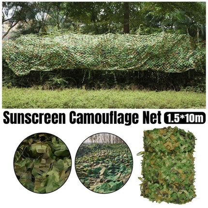 Outdoor Camouflage Mesh Sunscreen Shade Heat Insulation Leaf Decorative Fabrics.