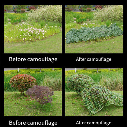 Outdoor Camouflage Mesh Sunscreen Shade Heat Insulation Leaf Decorative Fabrics.