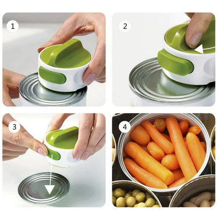Can Opener Set 2pcs Manual Bottle Opener Stainless Steel Kitchen Tool for Home.