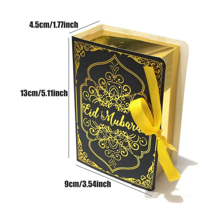 50PCS Moon Stars Wedding Candy Box Gift Box Holiday Party Decorations Favour - Black.