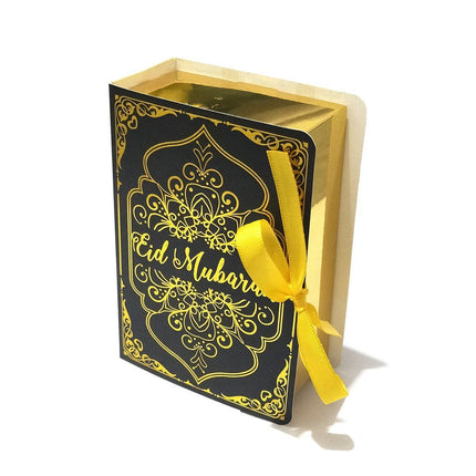 50PCS Moon Stars Wedding Candy Box Gift Box Holiday Party Decorations Favour - Black.