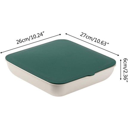 Plastic Fruit Plate Candy Box Dried Fruit Storage Box Snacks Nuts Tray Holder - Green.
