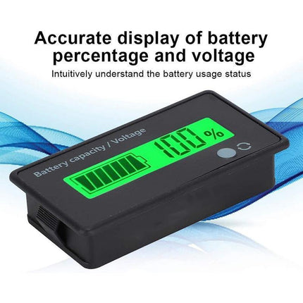 Lcd 12V-48V Battery Capacity Indicator Voltage Voltmeter Monitor Meter Caravan.