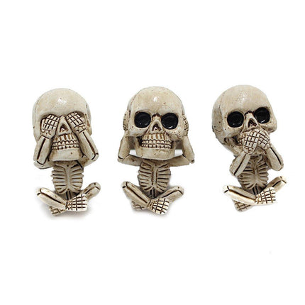 3pcs Ghost Head Car Decoration Accessories Halloween Ornament Vehicle Interior.