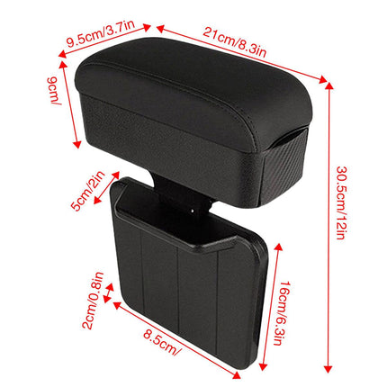 Multifunctional Armrest Storage Box Gap Organizer for Vehicle Interior Use.